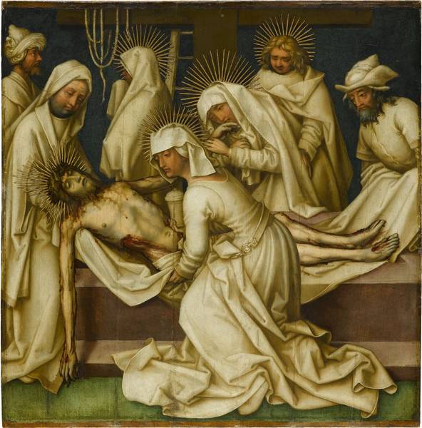 Passie grijs: de graflegging van Christus - Hans Holbein de Oudere