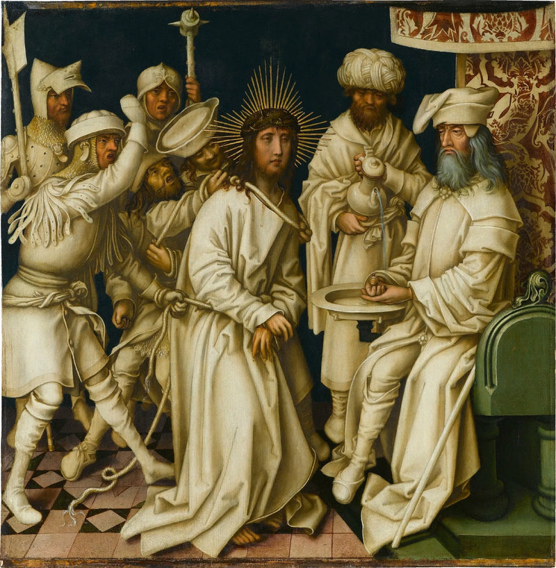 Grijze passie: Christus voor Pilatus - Hans Holbein de Oudere