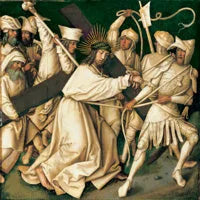 Passie grijs: Christus die het kruis draagt - Hans Holbein de Oudere