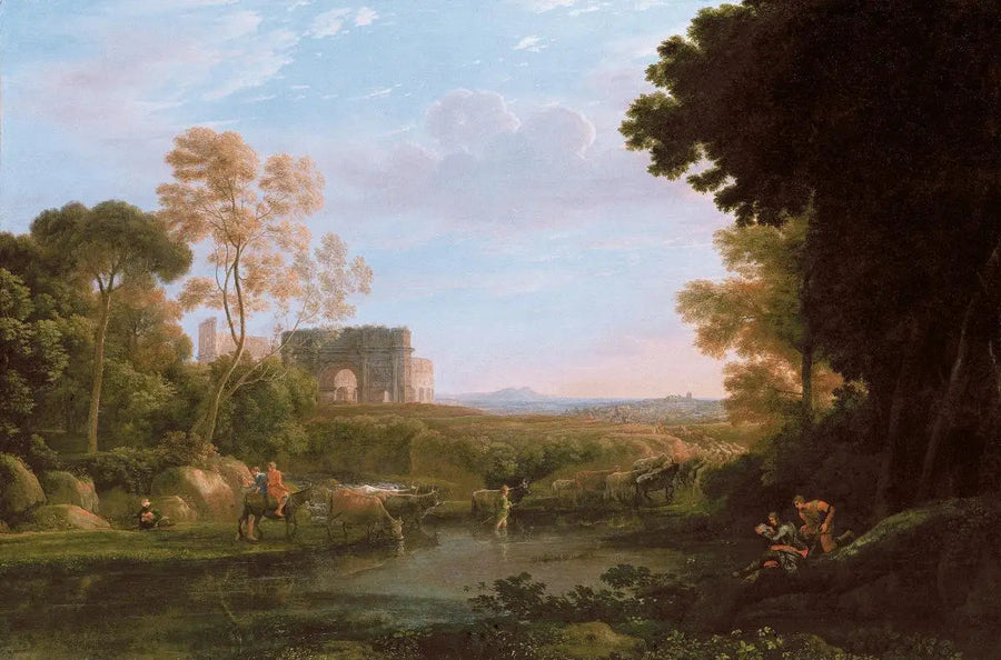 Pastorale met de Constantijnboog - Claude Lorrain