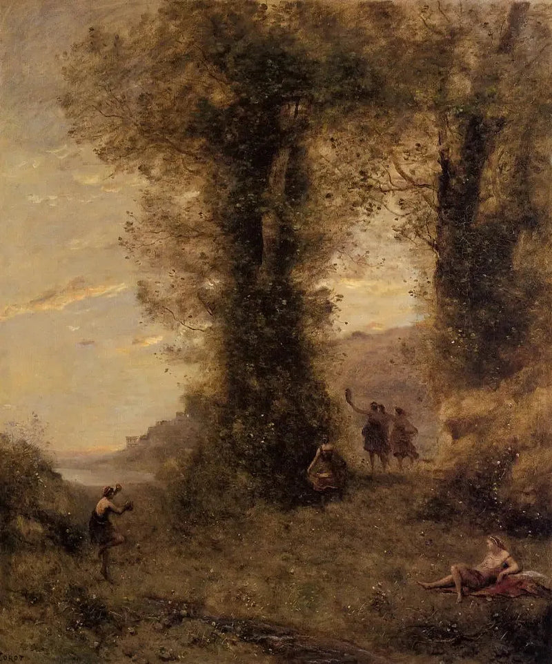 Pastorale — Herinnering aan Italië - Jean-Baptiste Camille Corot