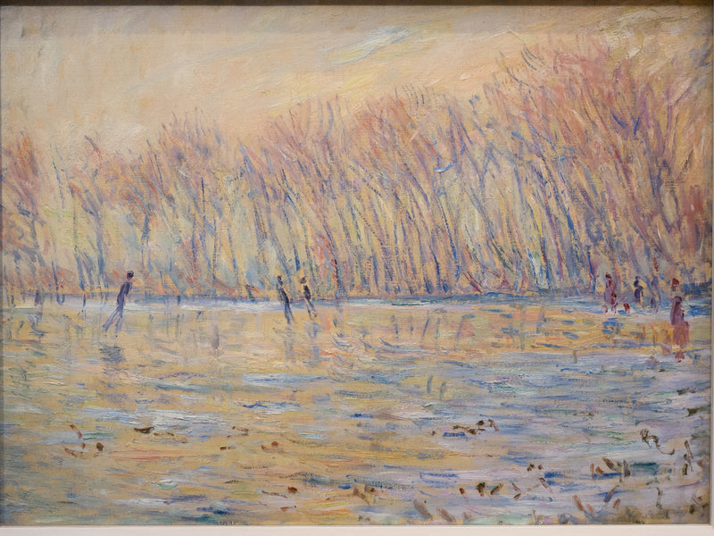 De schaatsers in Giverny - Claude Monet