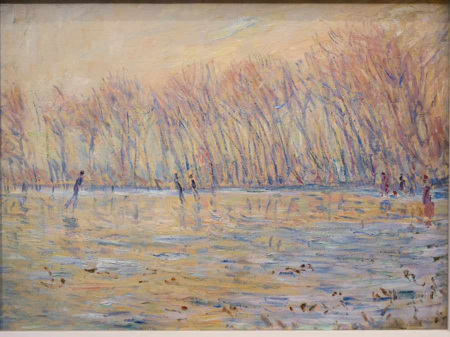 De schaatsers in Giverny - Claude Monet