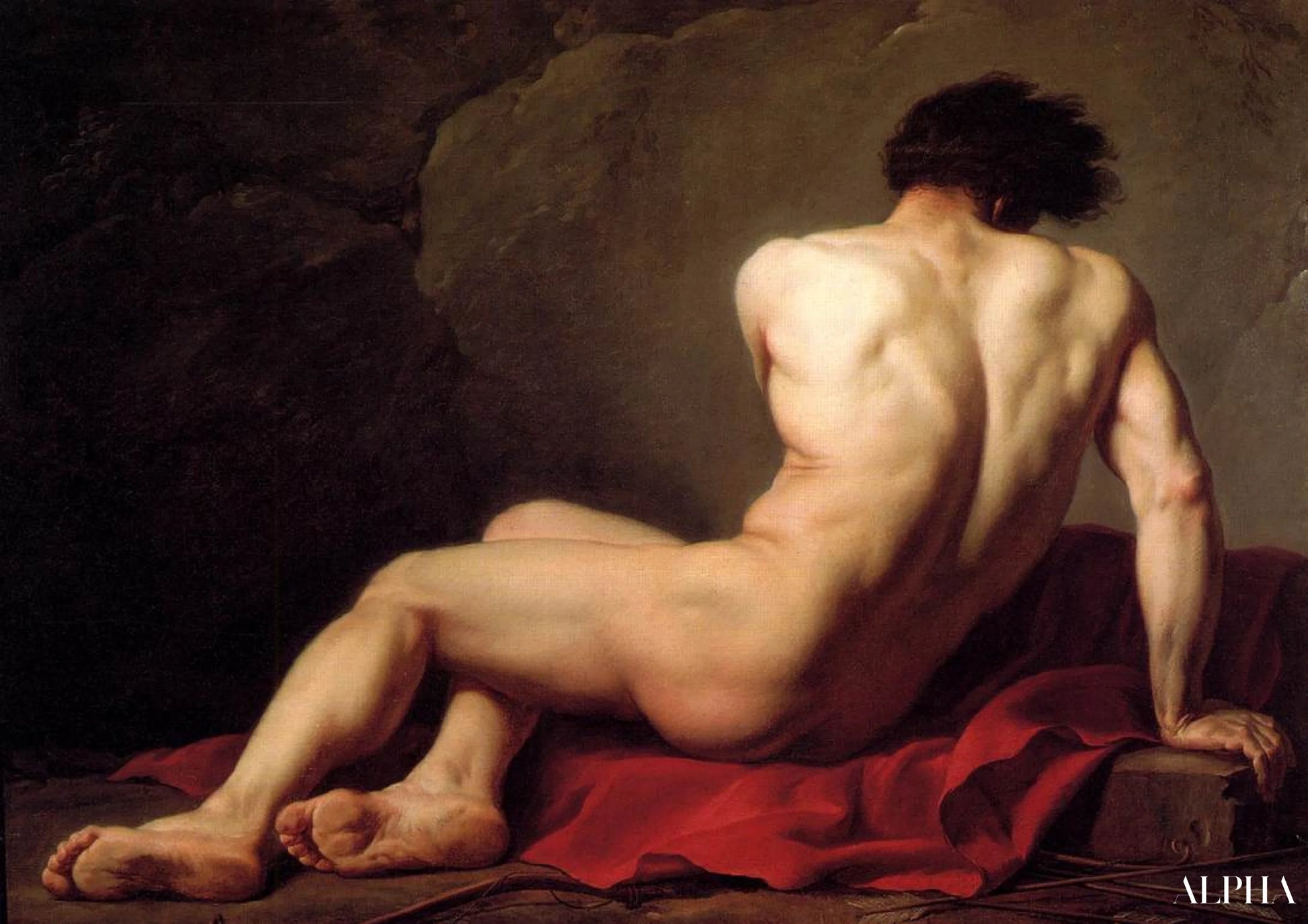 Patroclus - Jacques-Louis David - Reproducties van schilderijen en hoogwaardige schilderkunst