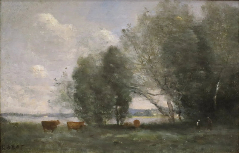 Weide aan de waterkant - Jean-Baptiste Camille Corot