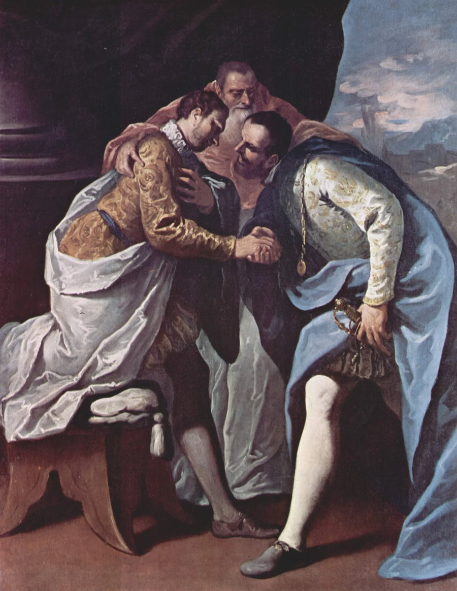 Paul III verzoent François I en Karel V - Sebastiano Ricci