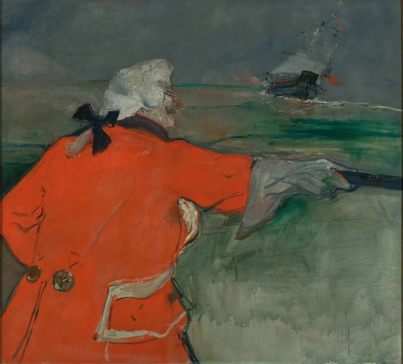 Paul Viaud in admiraalskostuum uit de 18e eeuw - Henri de Toulouse-Lautrec
