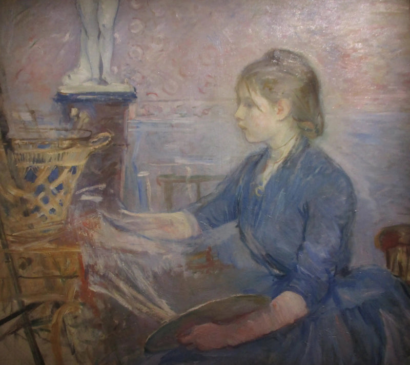 Paule Gobillard schilderend - Berthe Morisot