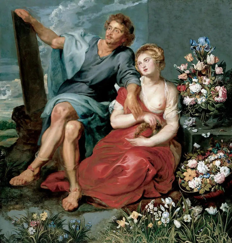 Pausias en Glycera - Peter Paul Rubens