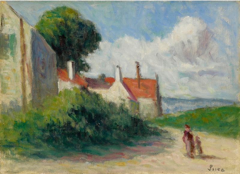 Landschap bij Asquin-sous-Vézelay - Maximilien Luce