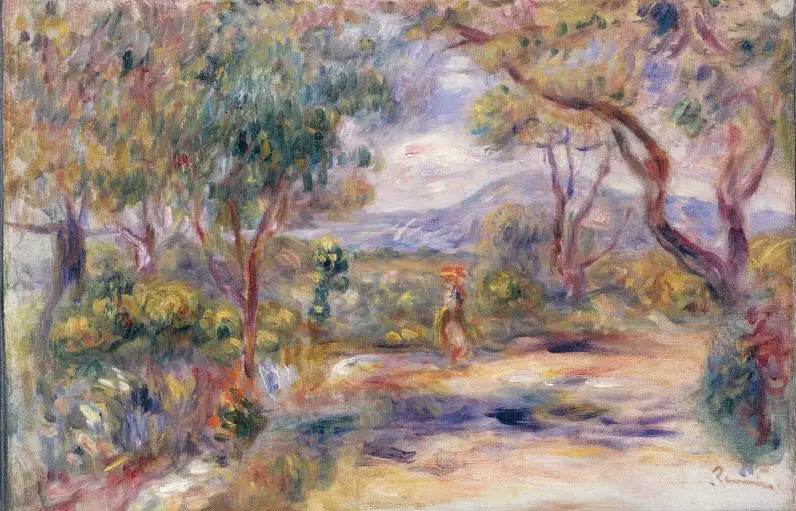 Landschap bij Cagnes (Tuin van Renoir) - Pierre-Auguste Renoir