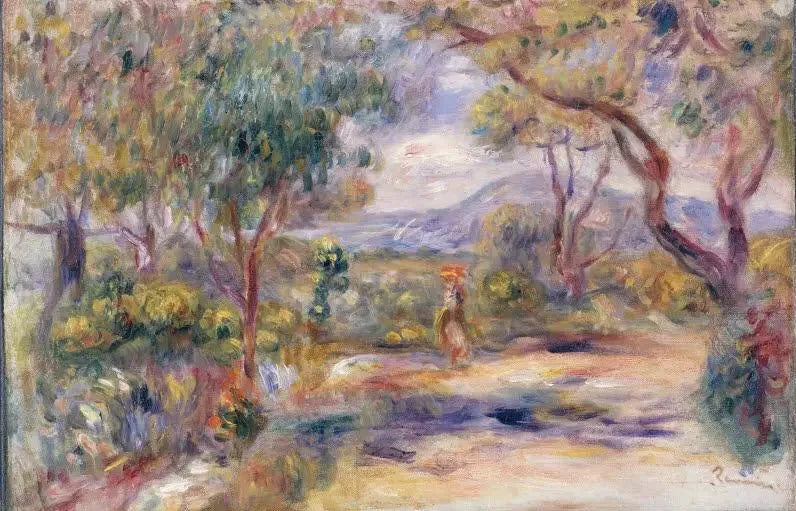 Landschap bij Cagnes (Tuin van Renoir) - Pierre-Auguste Renoir