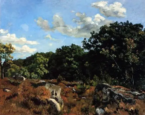 Landschap bij Chailly - Frédéric Bazille
