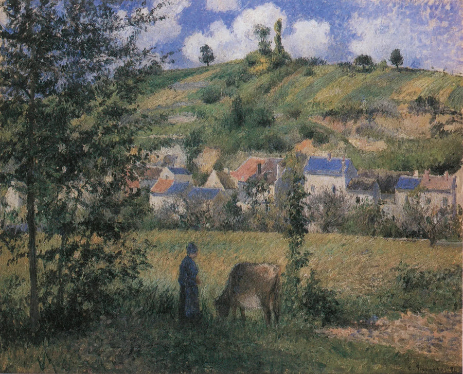 Landschap bij Chaponval - Camille Pissarro