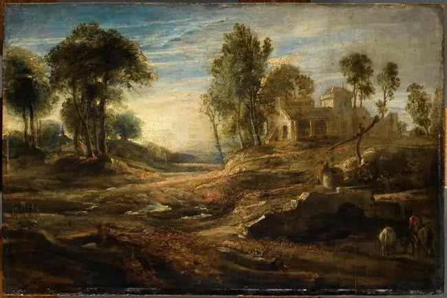 Landschap bij de waterput - Peter Paul Rubens