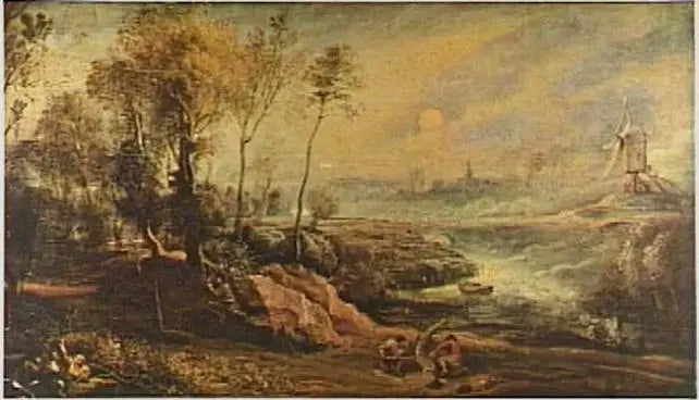Landschap met vogelvanger - Peter Paul Rubens