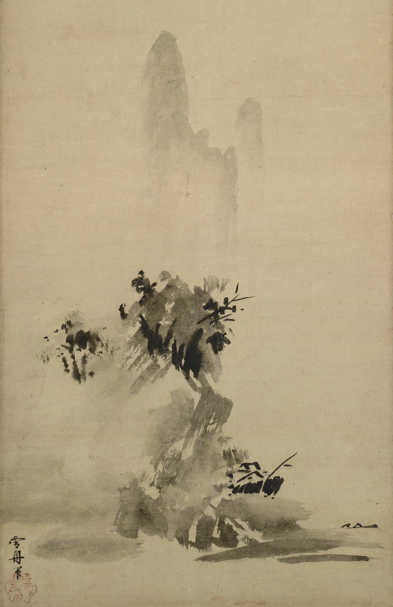 Paysage à l’encre éclaboussée - Sesshū Tōyō