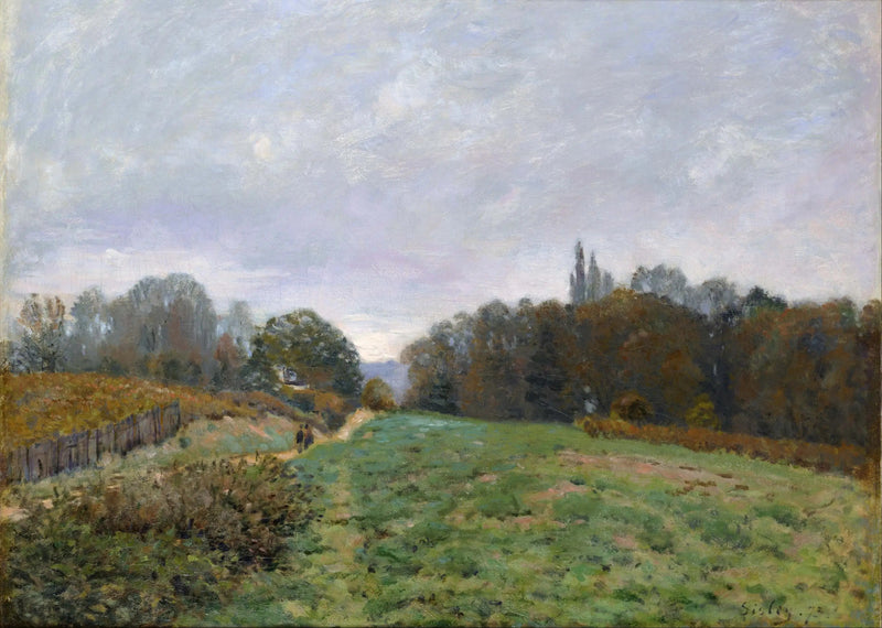 Landschap bij Louveciennes - Alfred Sisley