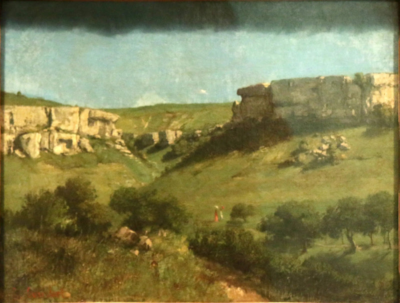 Landschap in Ornans - Gustave Courbet