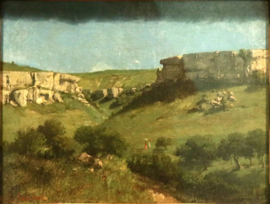 Landschap in Ornans - Gustave Courbet
