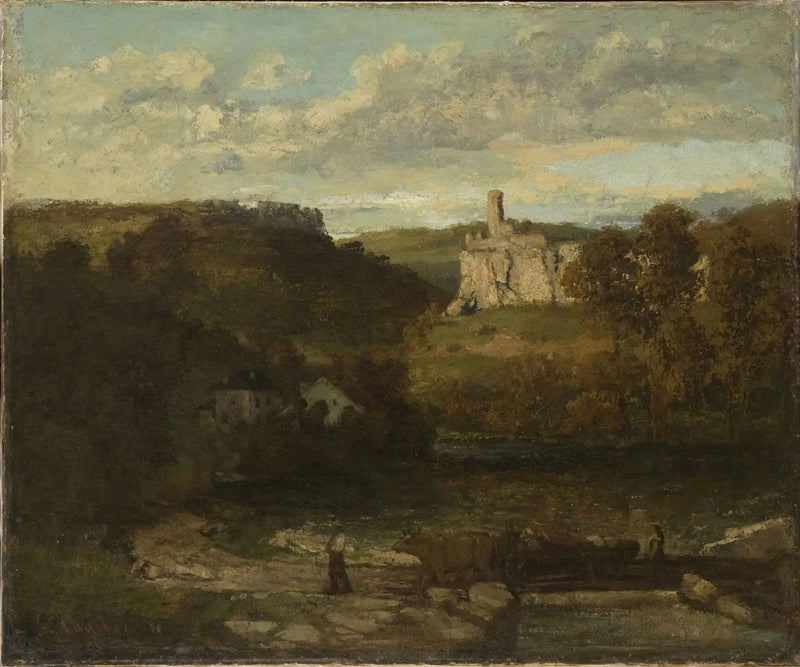 Landschap in Ornans - Gustave Courbet