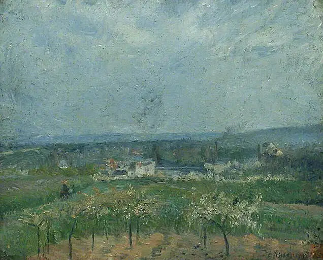 Landschap bij Pontoise - Camille Pissarro