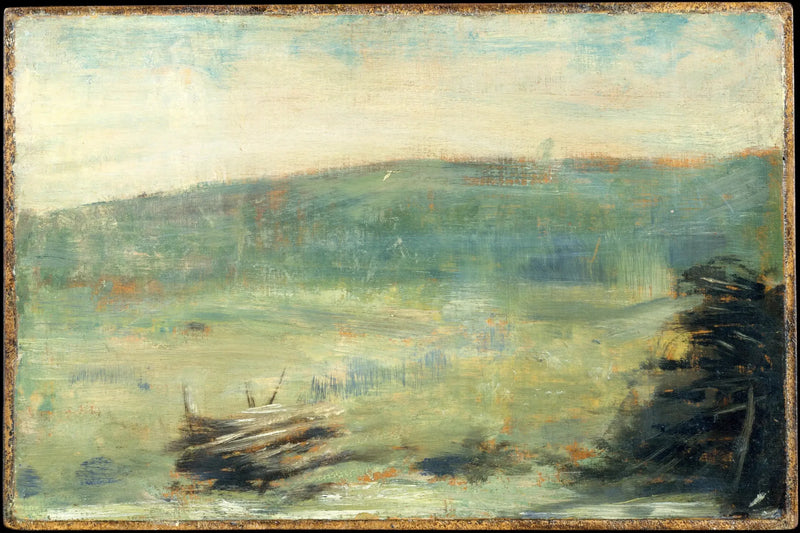 Landschap bij Saint-Ouen - Georges Seurat