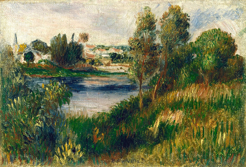 Landschap bij Vétheuil - Pierre-Auguste Renoir