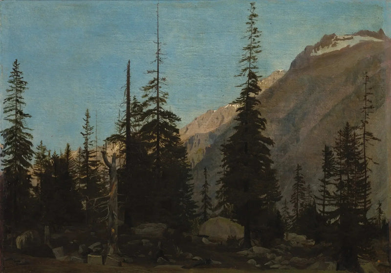 Alpien landschap: De Handegg, Zwitserland - Jean-Léon Gérôme