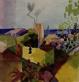 Landschap aan de zee - August Macke