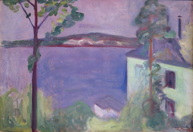 Landschap bij maanlicht - Edvard Munch