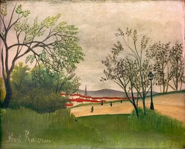 Landschap met toren - Henri Rousseau