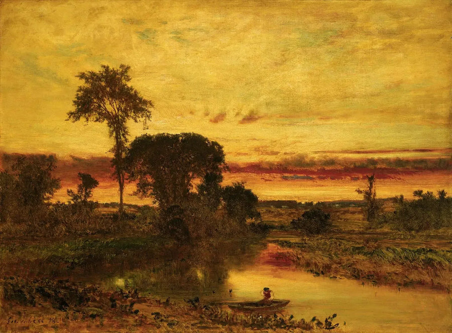 Landschap bij zonsondergang, Medfield - George Inness

Source:
Paysage au coucher du soleil, Medfield - George Inness