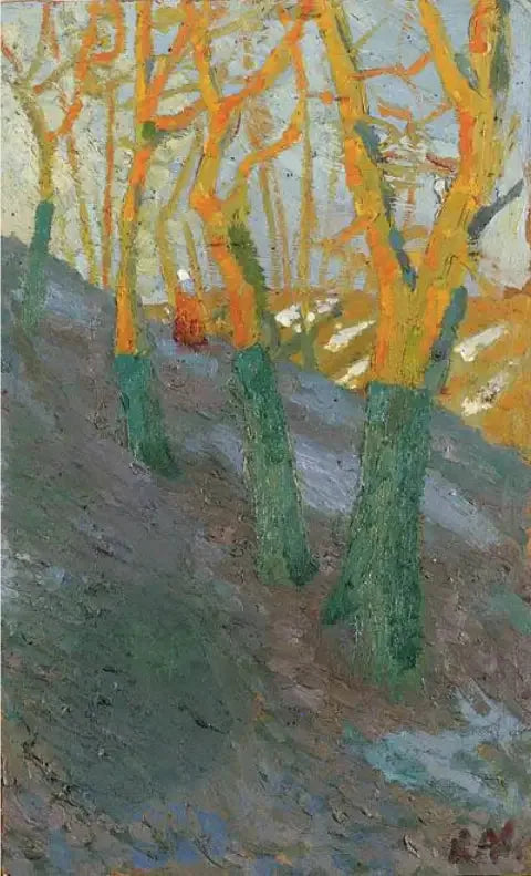 Lente landschap - Kazimir Malevich