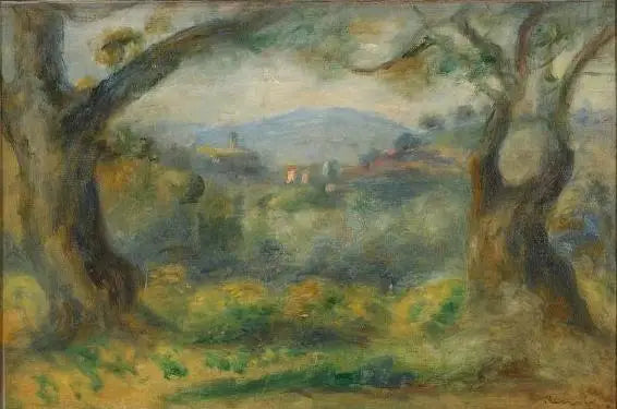 Landschap bij de Collettes - Pierre-Auguste Renoir