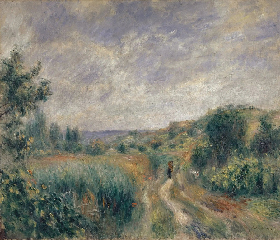 Landschap in de omgeving van Essoyes - Pierre-Auguste Renoir