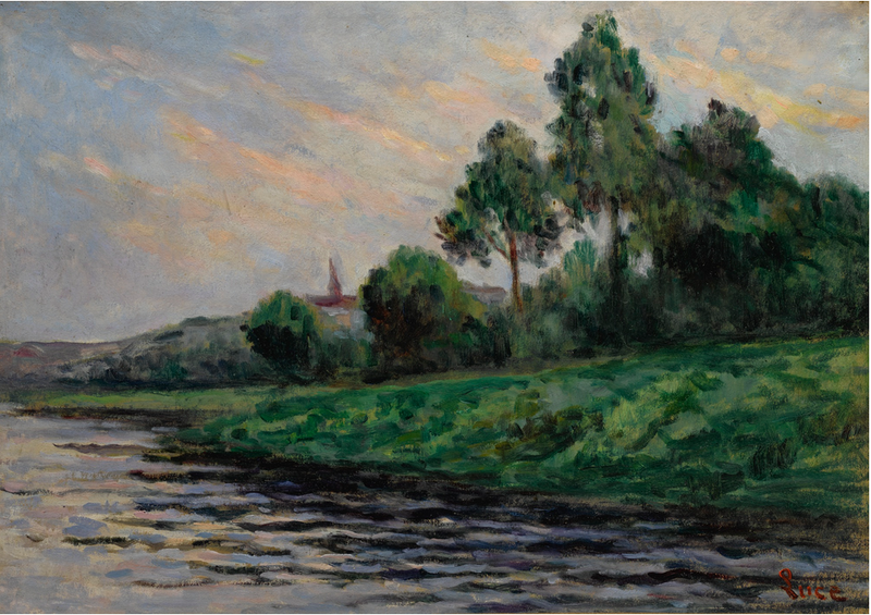 Landschap rond Mantes - Maximilien Luce