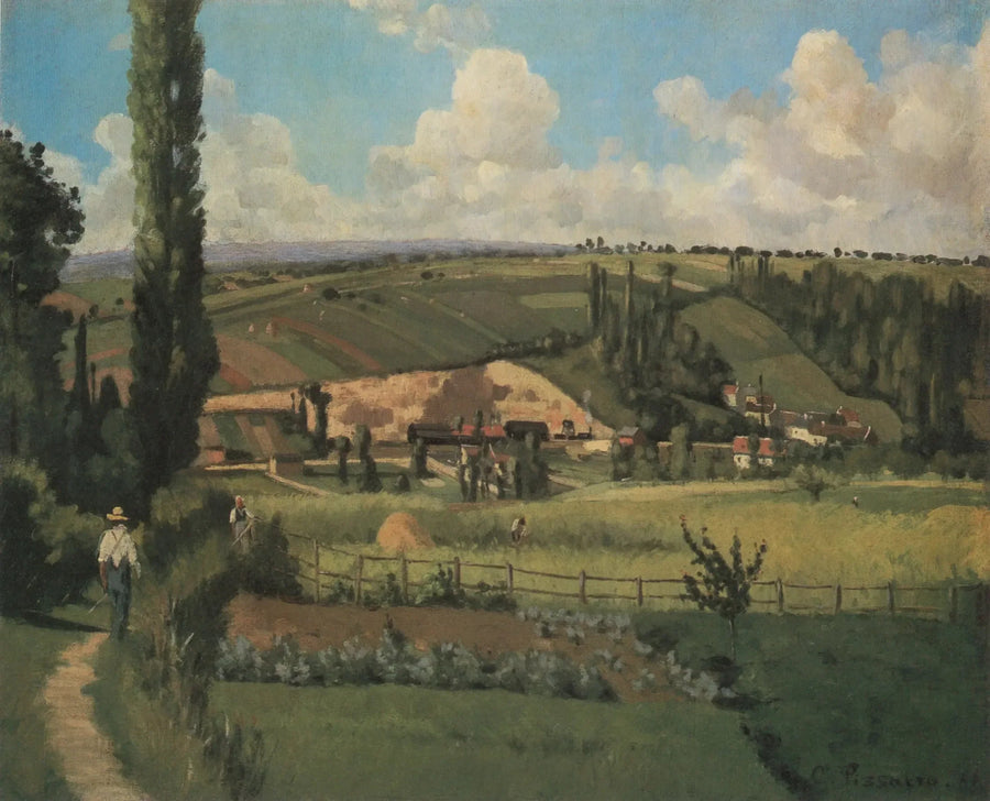 Landschap met Pâtis, Pontoise - Camille Pissarro