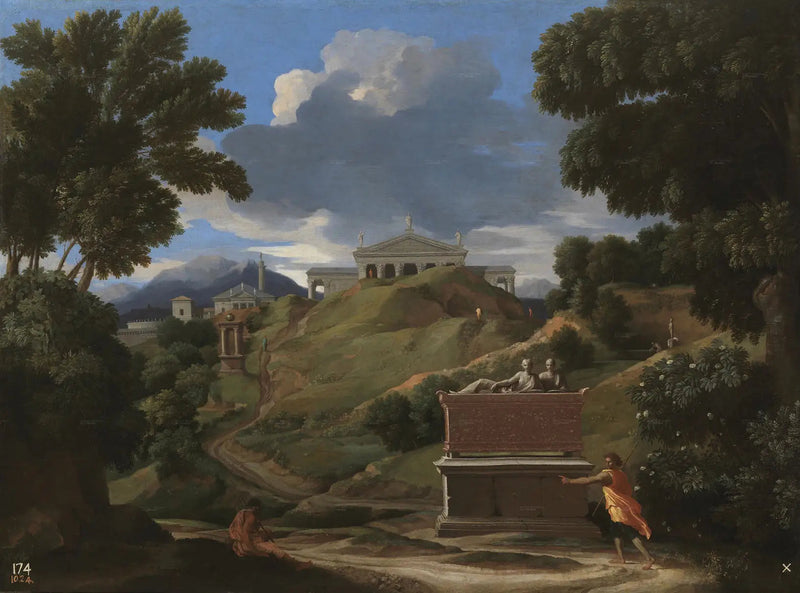 Landschap met ruïnes - Nicolas Poussin