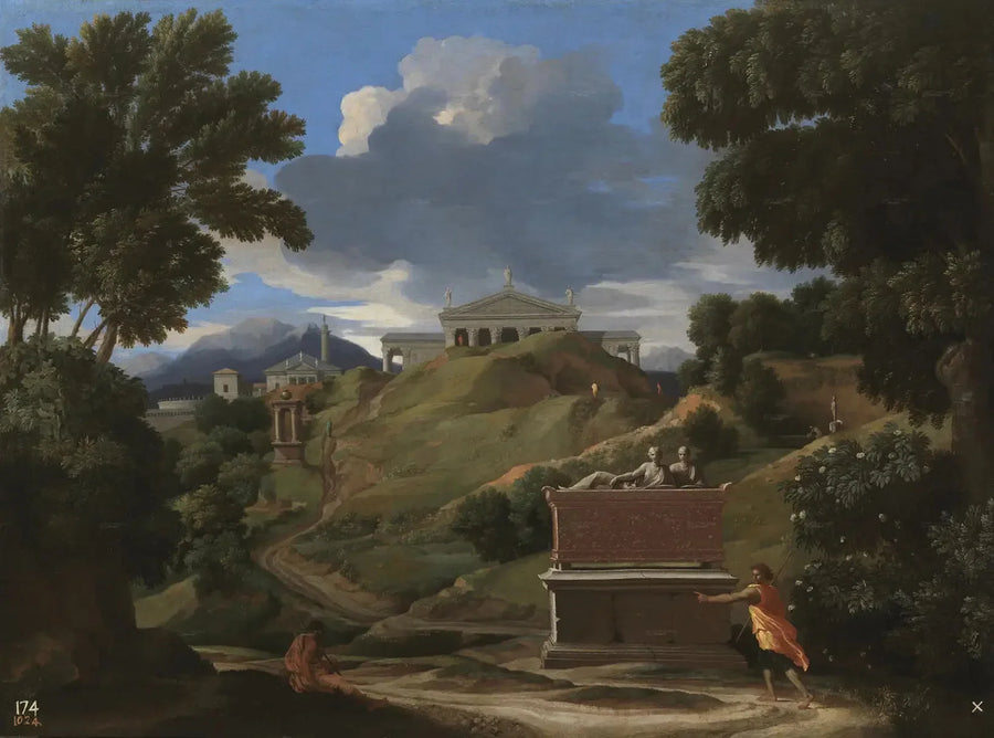 Landschap met ruïnes - Nicolas Poussin