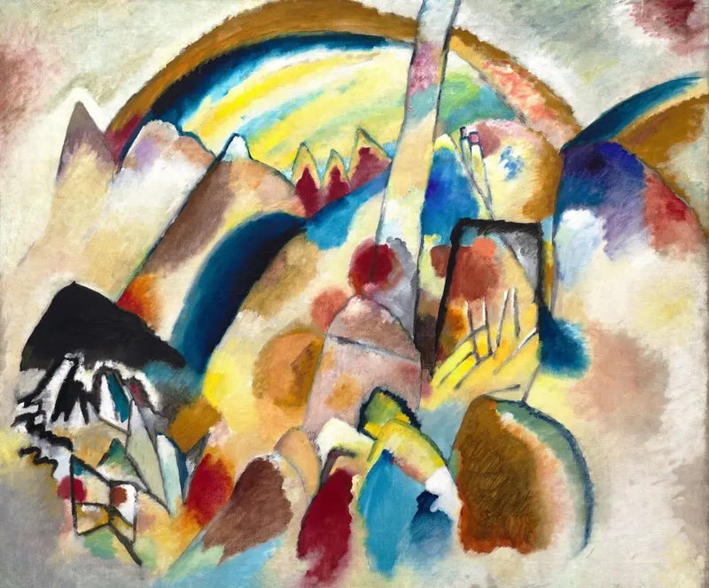Landschap met rode vlekken, nr. 2 - Vassily Kandinsky