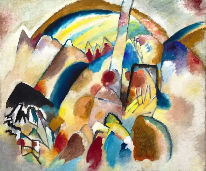 Landschap met rode vlekken, nr. 2 - Vassily Kandinsky