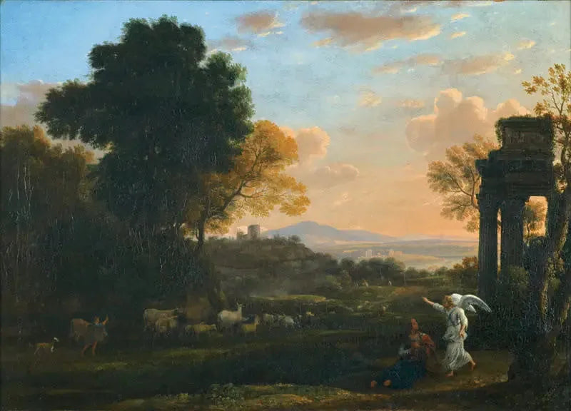 Landschap met Agar en de Engel - Claude Lorrain
