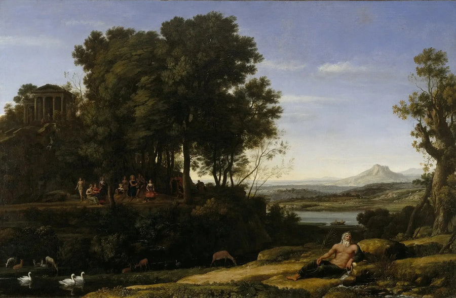 Landschap met Apollo en de Muzen - Claude Lorrain