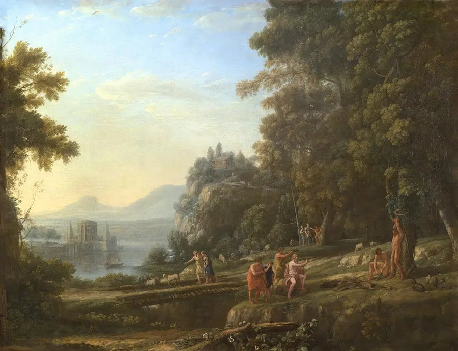 Landschap met Apollo en Marsyas - Claude Lorrain