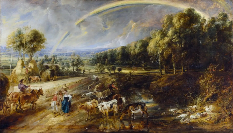 Landschap met regenboog - Peter Paul Rubens
