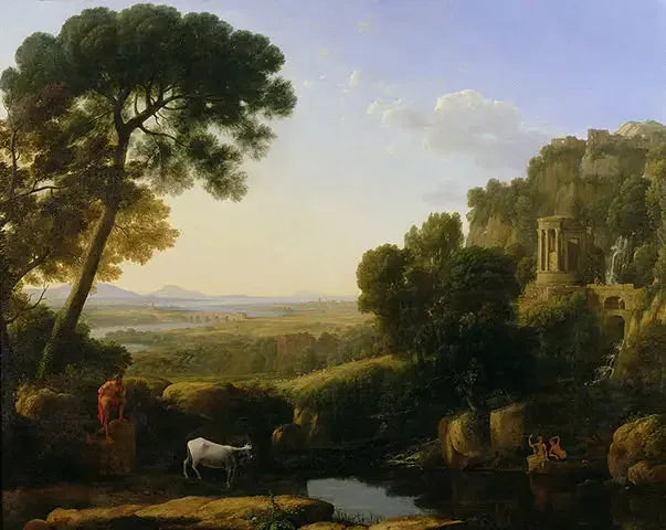 Landschap met Argus die Io bewaakt - Claude Lorrain