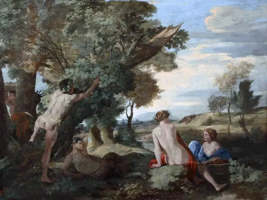 Landschap met Bacchus en Ceres - Nicolas Poussin
