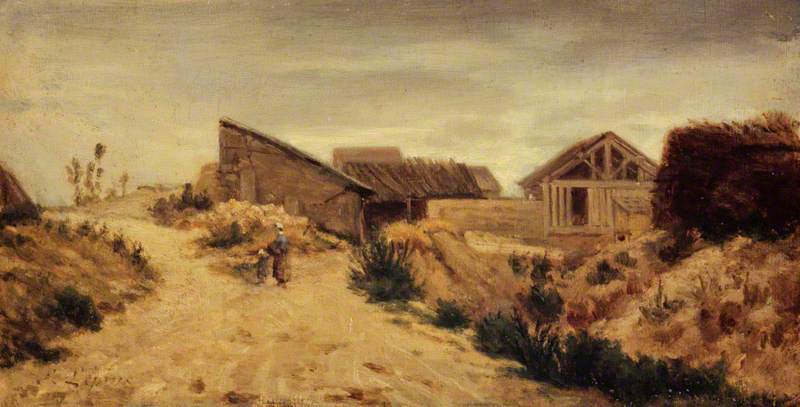 Landschap met boerderijen - Stanislas Lépine