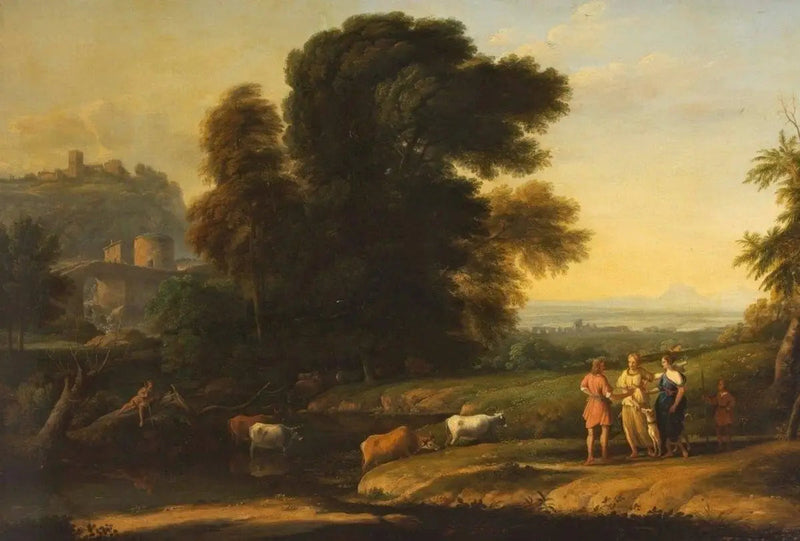 Landschap met Cephalus en Procris verenigd door Diana - Claude Lorrain